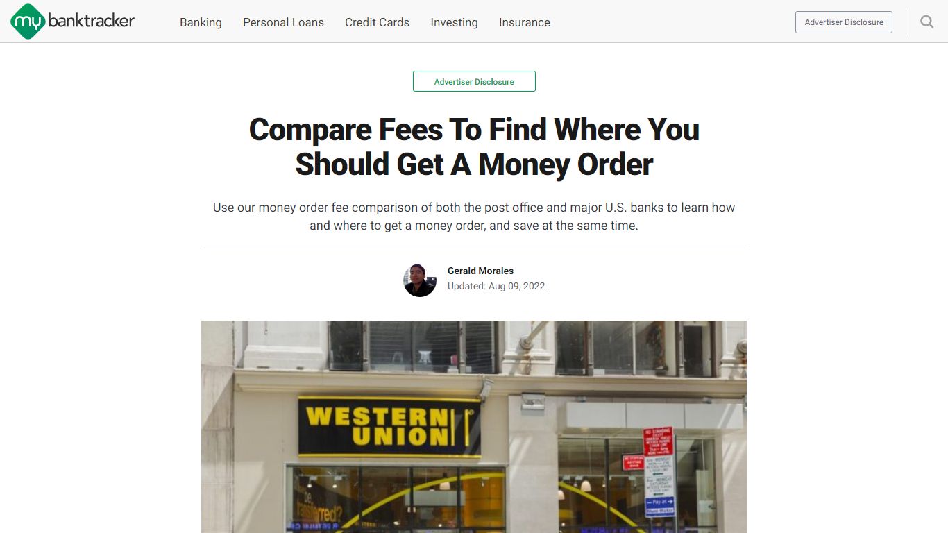 Where To Get A Money Order | Compare USPS & Bank Fees - MyBankTracker